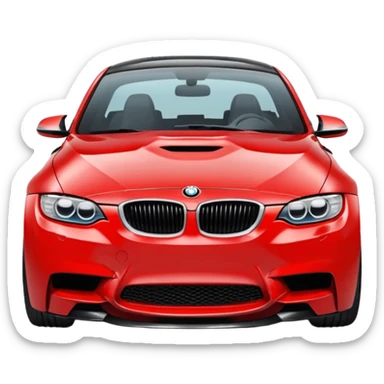 M3 bmw car red sticker