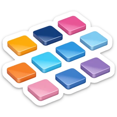 3D pantone colour spread sticker