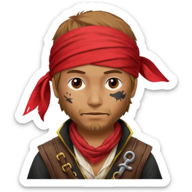 Caricatura un pirata sticker