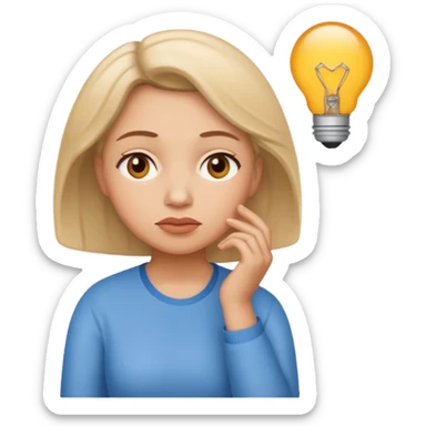 mama thinking sticker