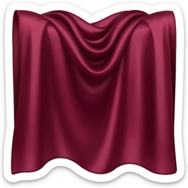 Deep Burgundy silk sticker