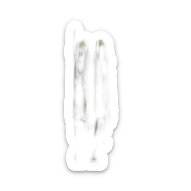 Crée un emoji d'une asperge qui marche sticker