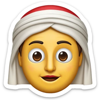 Cinematic Realistic Lebanese Cinema Pop Culture Emoji, showcasing an artistic representation of Lebanon's film heritage rendered with rich textures and dramatic, cinematic lighting. sticker