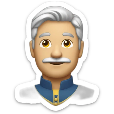 Hombre mayor blanco calvo sticker