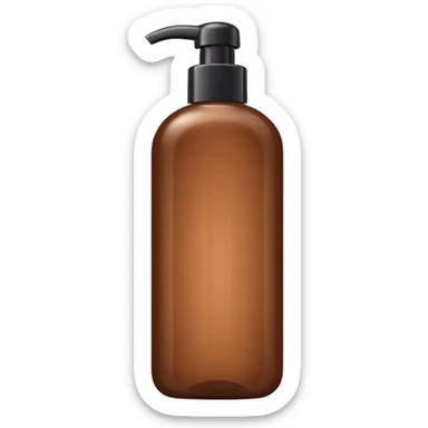bink and brown shampoo bottle sticker