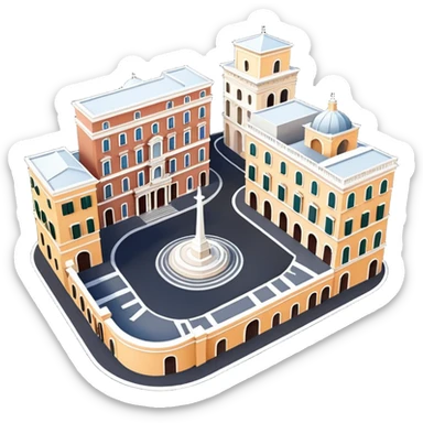 piazza di spagna view from up above
no square style no frame png style 
no squared only building sticker