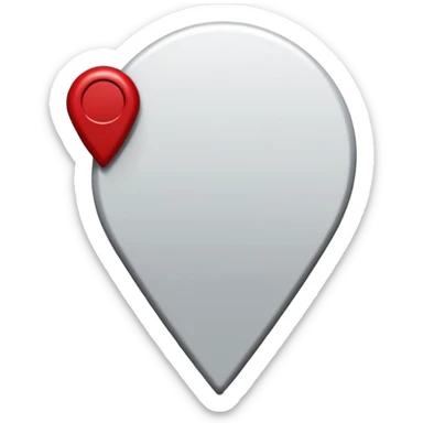 red map location pin minimalistic sticker