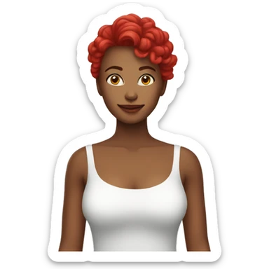 Mulher de cabelo vermelho sticker