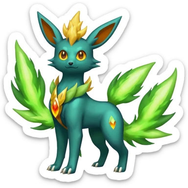 Zygarde-Flareon-Electrike-Virizion-Manectric-Fakémon-fusion, full body sticker