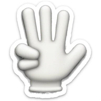 a white glove thumbs up. make it a fancy glove with texture though for its obvious that its a glove sticker