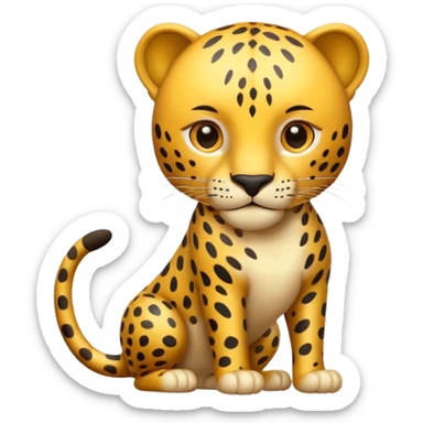 Leopard emoji sticker