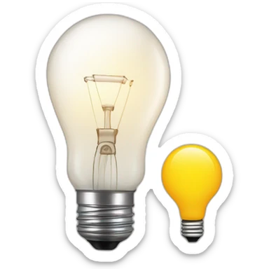 A flashcard layed down with the front side having text and the backside a light bulb sticker