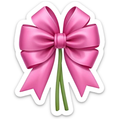 Pink tulips with a bow sticker