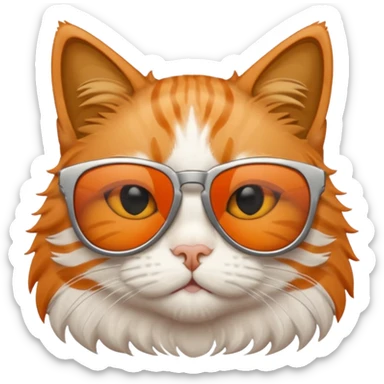 Cat wearing sunglasses and he has a sign on top of him saying "niall and arhaan are stupid" sticker