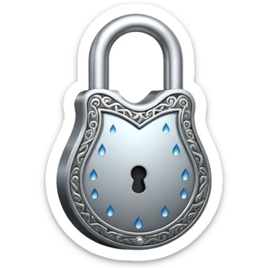 LOCK(WATERDROP SHAPED ）
 sticker