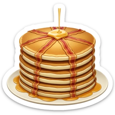 pancakes with meat sticker