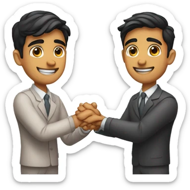 Dhruv rathee joining hands as greeting sticker