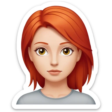 Peliroja lacio blanca  sticker