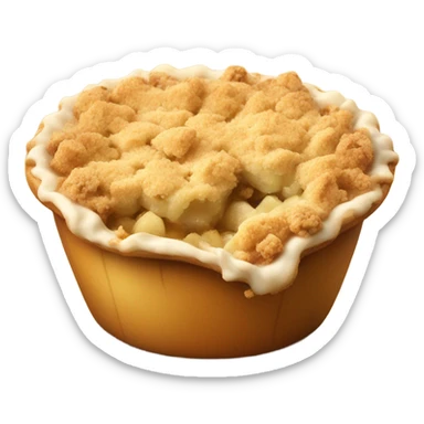 Apple crumble sticker