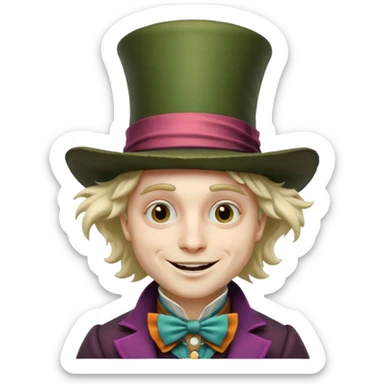 Mad Hatter from Alice in Wonderland movie sticker
