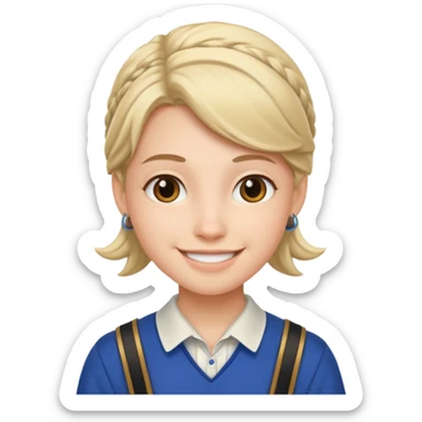 Europe styled student sticker