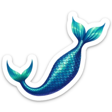 Mermaid kuyruğu sticker