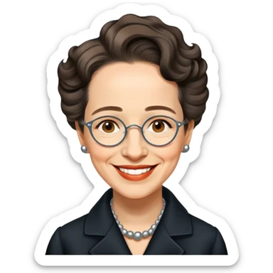 portrait of Hannah Arendt sticker