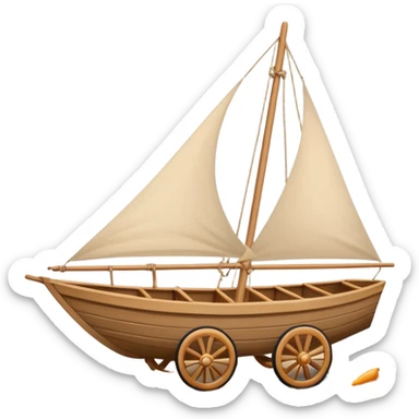 Char à voile sticker