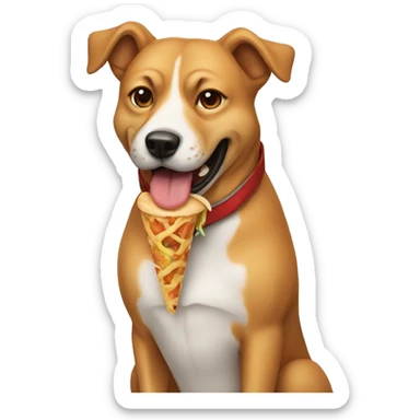 Dog eat shawarma sticker