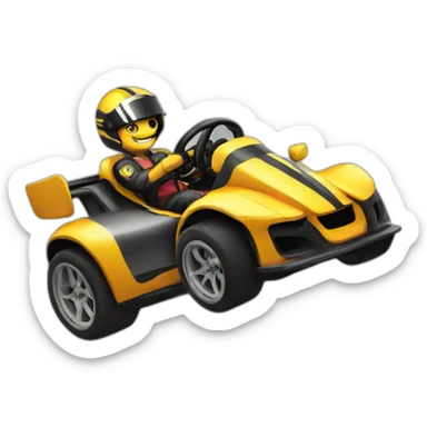 circuit drift karting sticker