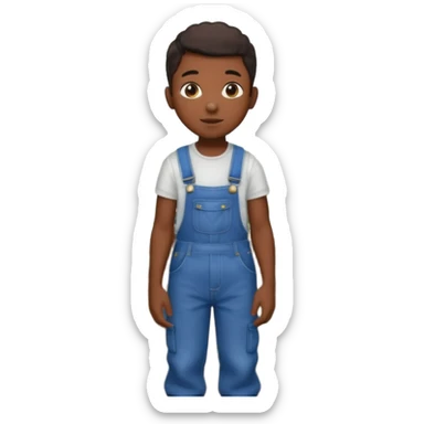 Black kid in cotton field sticker