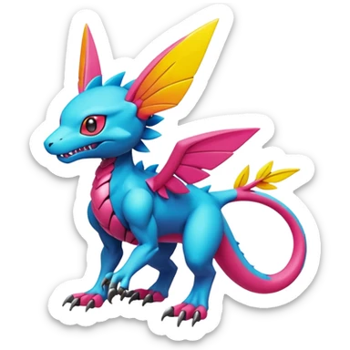 Fakémon-Pokémon-Spectrobes-Digimon-critter-fantasy-hybrid-creature  sticker