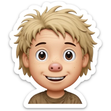 Pig-Pen from the comic strip Peanuts sticker