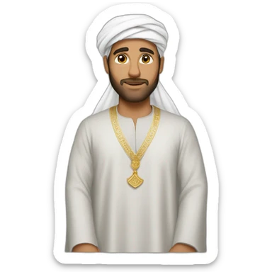 Musulman accroupi qui fait la prière sticker