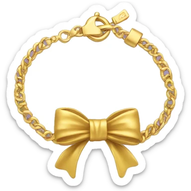 bracelet with bow sticker