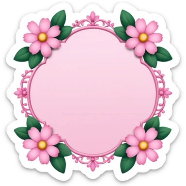 Pink invitation  sticker