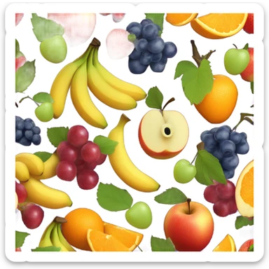 Bunches of fruit sticker