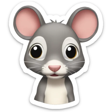 raton animado sticker