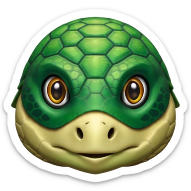 sea turtle, front face  sticker
