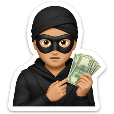 Hırsız adam yanda 💰 olsun sticker