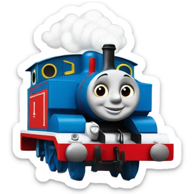 thomas the tank engine with president colors sticker