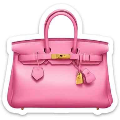 pink bag hermes birkin sticker