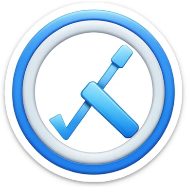 circular progress bar at 100% completion with checkmark sticker