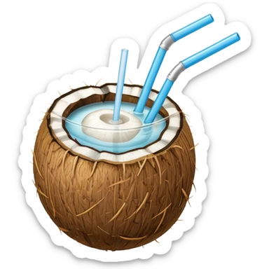 summer beach coconut drink sticker