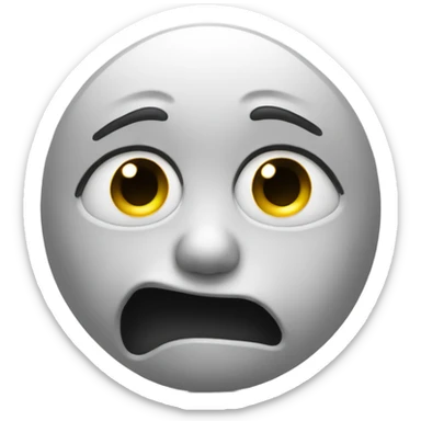 face holding back tears, crying with fingers showing peace sign sticker