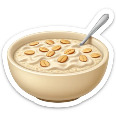 I want an emoji of all bowl with porridge sticker