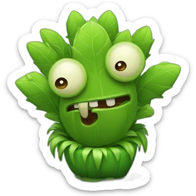 Plants vs zombies sticker