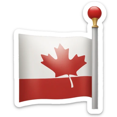 one straight canadian flag  sticker