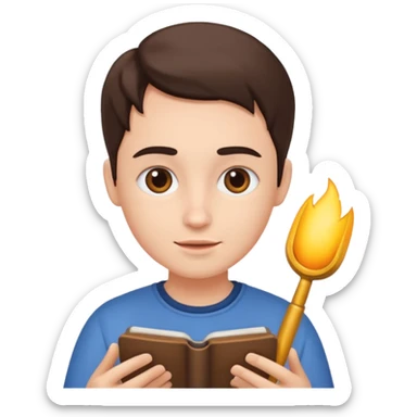 A person creating content/art/influence/communicator/storyteller  sticker