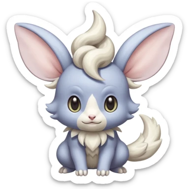  Fey Toony Espurr-Minccino-Sprigatito-fusion-hybrid sticker